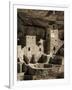 USA, Colorado, Mesa Verde National Park. Cliff Palace Ruin, Tinted Monochrome-Ann Collins-Framed Photographic Print