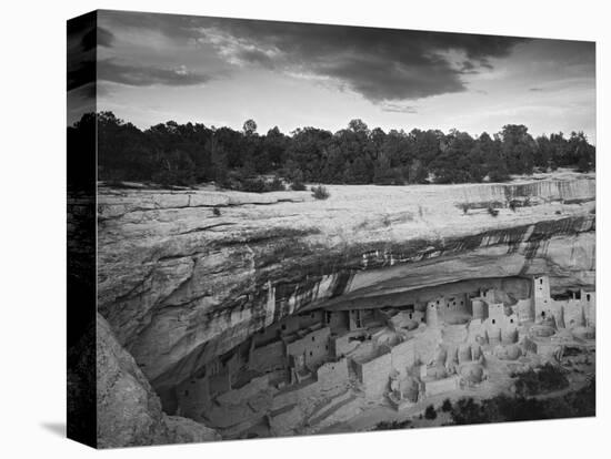 USA, Colorado, Mesa Verde NP. Overview of Cliff Palace Ruins-Dennis Flaherty-Stretched Canvas