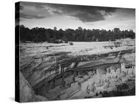 USA, Colorado, Mesa Verde NP. Overview of Cliff Palace Ruins-Dennis Flaherty-Stretched Canvas