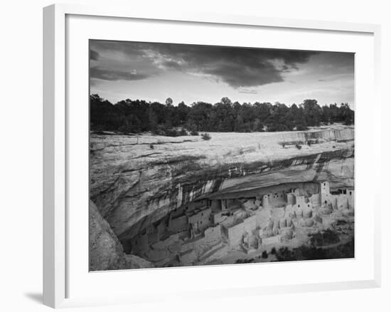 USA, Colorado, Mesa Verde NP. Overview of Cliff Palace Ruins-Dennis Flaherty-Framed Photographic Print
