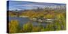 USA, Colorado. Panoramic composite of Silver Jack Reservoir.-Jaynes Gallery-Stretched Canvas