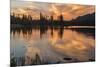 USA, Colorado, Rocky Mountain National Park. Sprague Lake at Sunset-Cathy & Gordon Illg-Mounted Premium Photographic Print