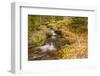 USA, Colorado, Rocky Mountain National Park. Waterfall in forest scenic.-Jaynes Gallery-Framed Photographic Print