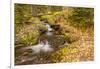 USA, Colorado, Rocky Mountain National Park. Waterfall in forest scenic.-Jaynes Gallery-Framed Photographic Print