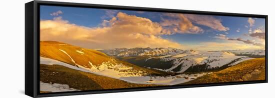 USA, Colorado, Rocky Mountain NP. Overlook from Trail Ridge Road.-Fred Lord-Framed Stretched Canvas