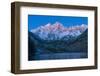 Usa, Colorado, Rocky Mountains, Aspen, Maroon Bells at Dawn-Christian Heeb-Framed Photographic Print