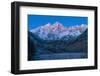 Usa, Colorado, Rocky Mountains, Aspen, Maroon Bells at Dawn-Christian Heeb-Framed Photographic Print