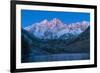 Usa, Colorado, Rocky Mountains, Aspen, Maroon Bells at Dawn-Christian Heeb-Framed Photographic Print