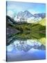 USA, Colorado. Rocky Mountains, Maroon Bells Reflect into Maroon Lake-Jaynes Gallery-Stretched Canvas