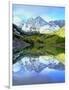 USA, Colorado. Rocky Mountains, Maroon Bells Reflect into Maroon Lake-Jaynes Gallery-Framed Photographic Print