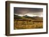 USA, Colorado, San Juan Mountains. Landscape and Fence at Sunset-Jaynes Gallery-Framed Photographic Print