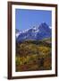 USA, Colorado, San Juan Mountains. Mountain and forest in autumn.-Jaynes Gallery-Framed Premium Photographic Print