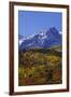 USA, Colorado, San Juan Mountains. Mountain and forest in autumn.-Jaynes Gallery-Framed Premium Photographic Print
