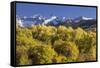 USA, Colorado, San Juan Mountains. Mountains and autumn landscape.-Jaynes Gallery-Framed Stretched Canvas