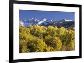 USA, Colorado, San Juan Mountains. Mountains and autumn landscape.-Jaynes Gallery-Framed Premium Photographic Print