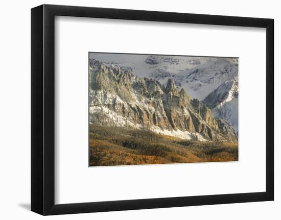 USA, Colorado, San Juan Mountains. Ophir Needles after an autumn snowfall.-Jaynes Gallery-Framed Photographic Print