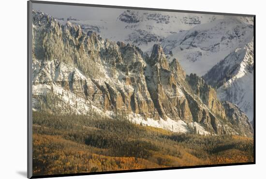 USA, Colorado, San Juan Mountains. Ophir Needles after an autumn snowfall.-Jaynes Gallery-Mounted Photographic Print