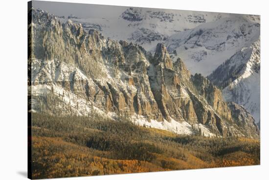 USA, Colorado, San Juan Mountains. Ophir Needles after an autumn snowfall.-Jaynes Gallery-Stretched Canvas