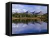 USA, Colorado, San Juan National Forest, Grenadier Range Reflects in Molas Lake in Autumn-John Barger-Framed Stretched Canvas