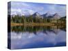 USA, Colorado, San Juan National Forest, Grenadier Range Reflects in Molas Lake in Autumn-John Barger-Stretched Canvas