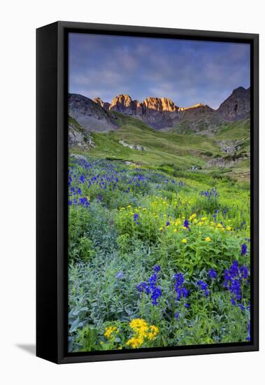 USA, Colorado. Sunrise in American Basin in the San Juan Mountains.-Dennis Flaherty-Framed Stretched Canvas