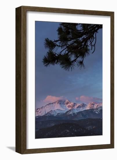 USA, Colorado. Sunrise on Pikes Peak-Don Grall-Framed Photographic Print