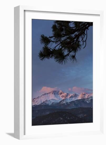 USA, Colorado. Sunrise on Pikes Peak-Don Grall-Framed Photographic Print