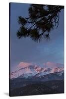 USA, Colorado. Sunrise on Pikes Peak-Don Grall-Stretched Canvas