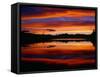 USA, Colorado, Sunset Ignites the Sky over Echo Lake, Arapaho National Forest-John Barger-Framed Stretched Canvas