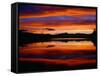 USA, Colorado, Sunset Ignites the Sky over Echo Lake, Arapaho National Forest-John Barger-Framed Stretched Canvas