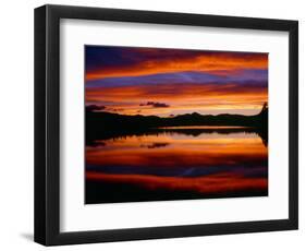 USA, Colorado, Sunset Ignites the Sky over Echo Lake, Arapaho National Forest-John Barger-Framed Photographic Print