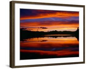 USA, Colorado, Sunset Ignites the Sky over Echo Lake, Arapaho National Forest-John Barger-Framed Photographic Print