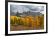 USA, Colorado, Uncompahgre National Forest. Mountain and forest in autumn.-Jaynes Gallery-Framed Photographic Print