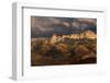USA, Colorado, Uncompahgre National Forest. Panoramic autumn view of Cimarron Mountains at sunset.-Jaynes Gallery-Framed Photographic Print