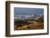 USA, Colorado, Uncompahgre National Forest. Snowy Sneffels Range and autumn forest.-Jaynes Gallery-Framed Photographic Print