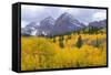 USA, Colorado, White River National Forest, Maroon Bells Snowmass Wilderness-John Barger-Framed Stretched Canvas