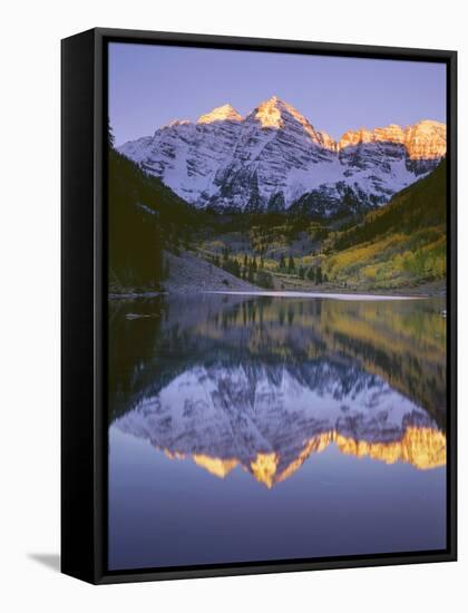 USA, Colorado, White River National Forest, Maroon Bells Snowmass Wilderness-John Barger-Framed Stretched Canvas