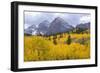 USA, Colorado, White River National Forest, Maroon Bells Snowmass Wilderness-John Barger-Framed Photographic Print