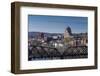 USA, Connecticut, Middletown, elevated town view from the Connecticut River-Walter Bibikow-Framed Photographic Print