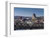 USA, Connecticut, Middletown, elevated town view from the Connecticut River-Walter Bibikow-Framed Photographic Print