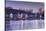 USA, Connecticut, Mystic, houses along Mystic River at dawn-Walter Bibikow-Stretched Canvas