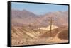 USA, Death Valley National Park, Power Poles-Catharina Lux-Framed Stretched Canvas