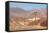 USA, Death Valley National Park, Power Poles-Catharina Lux-Framed Stretched Canvas