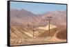 USA, Death Valley National Park, Power Poles-Catharina Lux-Framed Stretched Canvas