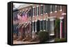 Usa, Delaware, New Castle, Historic District House Detail-Walter Bibikow-Framed Stretched Canvas