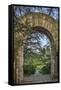 Usa, District of Columbia. Entrance to the Bishop's Garden at the Washington National Cathedral-Hollice Looney-Framed Stretched Canvas