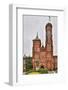 USA, District of Columbia. Smithsonian Castle on a snowy afternoon.-Hollice Looney-Framed Photographic Print