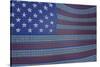 Usa Flag Of Binary Code-rolffimages-Stretched Canvas