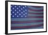 Usa Flag Of Binary Code-rolffimages-Framed Art Print