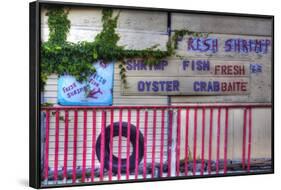 USA, Florida, Apalachicola, Old Oyster House on Apalachicola Bay-Joanne Wells-Framed Photographic Print